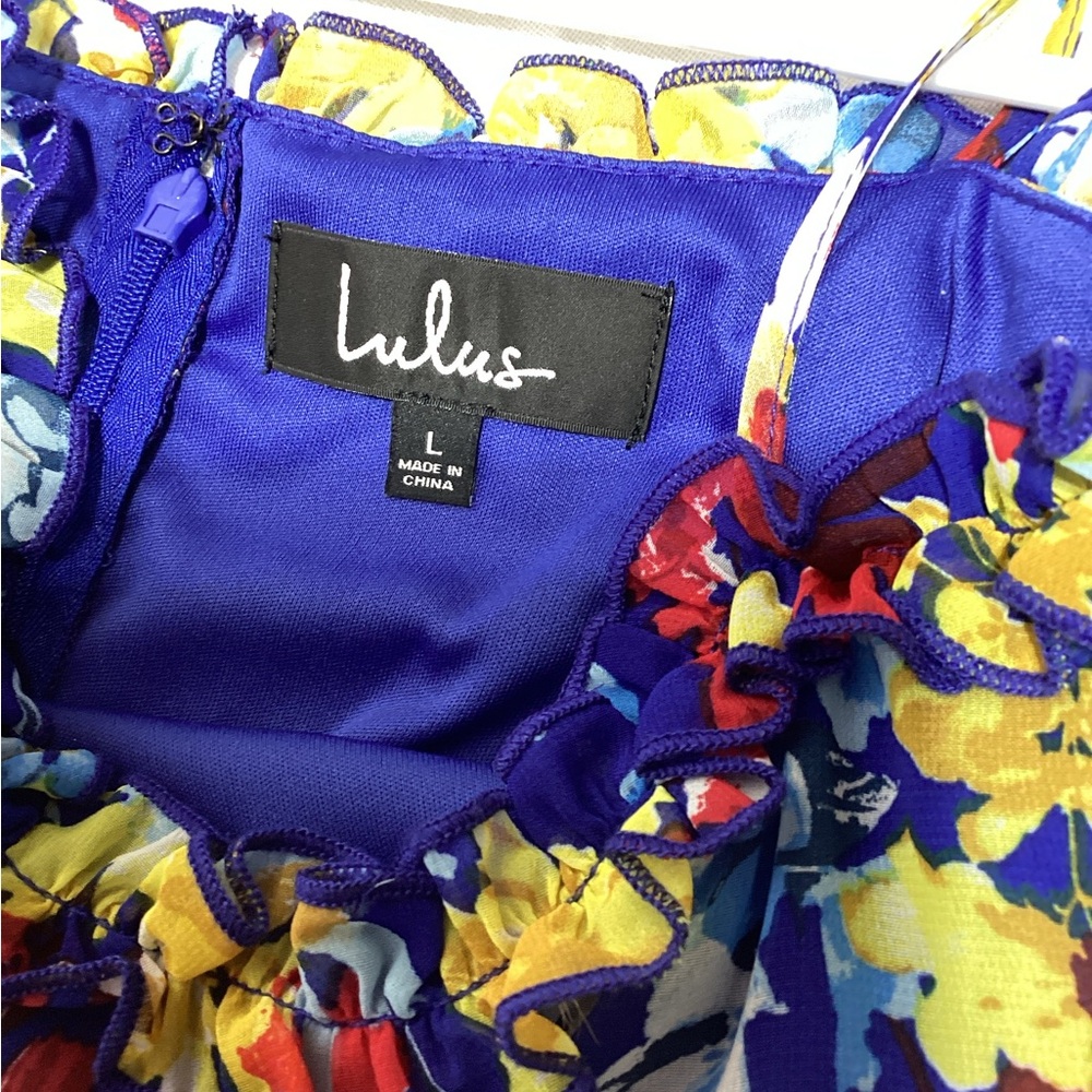 Lulu's Multicolor Floral Ruffle Dress - Picture 5 of 14